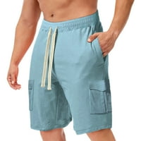 Muške hlače, muške obične ljetne casual sportske kratke hlače na plaži, kratke hlače za sportski trening s džepovima,