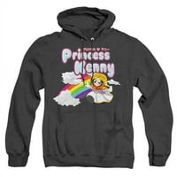 Trevco STHPK133-AHH - South Park & Princess Kenny-Majica s kapuljačom Heather za odrasle, crna - Vrlo velika