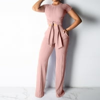 Ljetni set ženske odjeće za slobodno vrijeme ženska modna casual prugasta Trenirka komplet hlača s kratkim rukavima