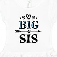 Inktastic Big Sis Girls Nova sestra najava poklon za malu djecu haljina