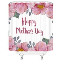 Festivalske zavjese za tuširanje Majčin dan ljubav majke Cvijeće tulipan dekor kupaonice domaća tkanina za kupaonicu