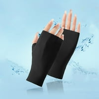 Crne žene na otvorenom za zaštitu rukavice zglobova dužina sunca blok vožnja rukavica bez prstiju