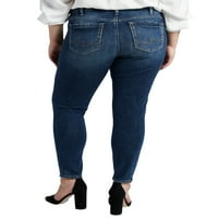 Silver Jeans Co. Ženske plus veličine Elyse Mid Rise Skinny Traperice veličine struka 12-24