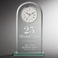 Sretna godišnjica Personalizirani stakleni sat