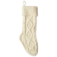 Viseći pleteni zatvoreni božićni kamin božićne čarape čarape čarape ukrasi božićni klasični pokloni Božić s velikim