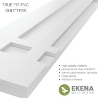 Ekena Millwork 18 W 66 H True Fit Pvc San Juan Capistrano Misija Misija Stil Fiksni nosač, Moss Green