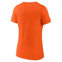 Ženska majica s narančastim logotipom s narančastim izrezom