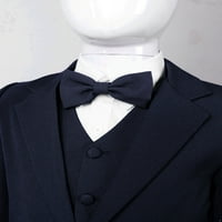 iiniim Toddler Boys Boys rođendanska zabava Set Set Set Tuxedo Blazer jakna s košuljom za luk hlače prsluk odijelo