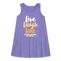 Instant poruka - jezero Live Laugh - mališani i mlade djevojke a -line haljina