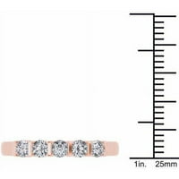 Carat T.W. Dijamantni 14KT Rose Gold Wedding Band