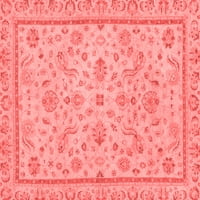 Tradicionalne prostirke za sobe u pravokutnom orijentalnom stilu u crvenoj boji, 5' 7'