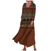 Amousa haljine dame modne čipke kratke rukave V vrat Pleted Dekoracija visoki struk haljina Midi haljina za žene