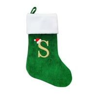 Dengmore božićne čarape za darove Božićni ukrasi voluminozne noge lutke starca ukrasne čarape Noćna poklon vrećica