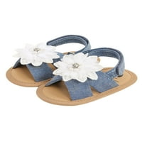 / cipele za djevojčice; ljetne ravne sandale s cvjetnim uzorkom; mekani gumeni potplat; neklizajuće cipele za