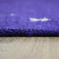 Tepisi, ručno pleteni tkalački stan, Moderni svileni tepih, Ljubičasta, 10.10 inča