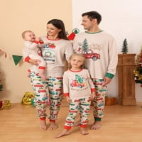 Identični obiteljski pidžama Setovi, Božićna Pidžama za dječake, gornji dio s dnom