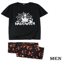 Paille mama tata obiteljska obitelj koja odgovara pidžami set posada vrat halloween pj set sets duh print za spavanje