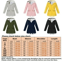 Avamo Womens Fleece obložena jakna parka kapuljača Vodootporni topli kaputi Dugi labavi kaputi zima zip jakna