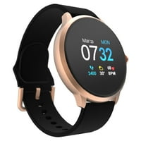 Itouch Sport Smart Watch & Fitness Tracker, za žene i muškarce, Case Rosegold, crni remen