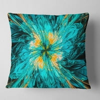Dizajn slojevito plavi fraktalni cvjetni latice - jastuk za cvjetne bacanja - 18x18