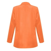 Ženski kaputi u prodaji i na rasprodaji ženske mode Casual jednobojni kardigan s otvorenim prednjim dijelom jakna