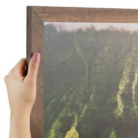 Okvir za slike od svijetlog oraha, okvir za plakate od smeđeg drveta