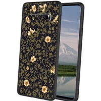 Vintage-ivy-flaral-telefon za Samsung Galaxy S10+ Plus za žene darovi za muškarce, mekani silikonski stil šok-vintage-ivy-floral-slučaj