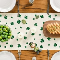 Način rada Zelena Sretna djetelina stolna staza za Dan svetog Patrika Sezonski proljetni praznik ukras kuhinjskog