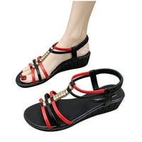 ; / Ženske ljetne ravne sandale; ženske modne ravne sandale; udobne Ležerne sandale s okruglim prstima; cipele