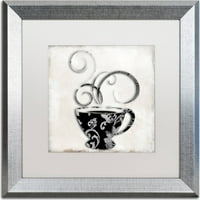 Zaštitni znak likovna umjetnost Srebrno se kuhalo 2 platna Art by Color Pekara, bijela mat, srebrni okvir