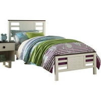 Acme Florrie Full Bed, White & Espresso