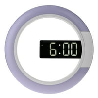 Farfi LED ogledalo Surfaw Out Time Display Wall Clock Decar Decomation
