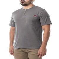 Wrangler radna odjeća muška majica s kratkim rukavima Henley, veličine S-5xl