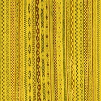 Moderne pravokutne Prostirke tvrtke A. M., perive u stroju, jednobojne žute, 7 '9'